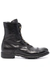 OFFICINE CREATIVE OFF-CENTRE BUTTON BOOTS