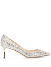 Jimmy Choo Romy 60 Pumps In Silver