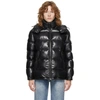 Moncler Maire Hooded Quilted Glossed-shell Down Jacket In 999 Black