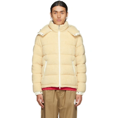 Moncler Michon Quilted Sherpa And Nylon Down Jacket In Neutrals