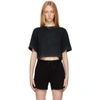 Cotton Citizen Black Tokyo Crop T-shirt In Vint Black