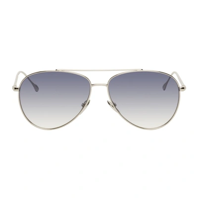 Isabel Marant Silver Milo Sunglasses In 0010 Pallad