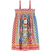 DOLCE & GABBANA DOLCE & GABBANA BLUE CARRETTO DRESS,L52DA6G7WMA