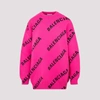 BALENCIAGA BALENCIAGA ALLOVER LOGO INTARSIA JUMPER