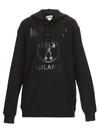 MOSCHINO MOSCHINO DOUBLE QUESTION MARK PRINTED DRAWSTRING HOODIE
