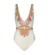 ZIMMERMANN TEDDY BELTED SWIMSUIT,P00558655