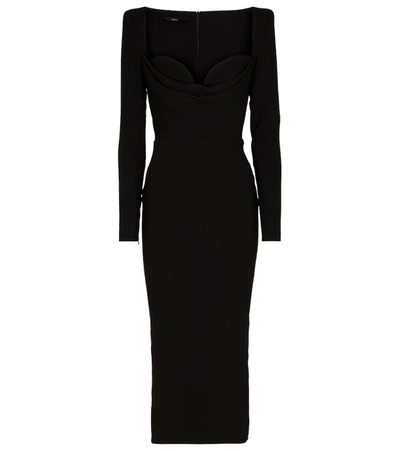 Alex Perry Women's Lennon Jersey Midi Dress In Black