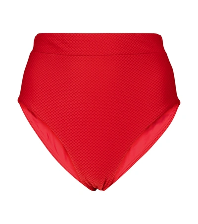 Heidi Klein Numana High-rise Bikini Bottoms In Red