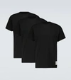 Jil Sander Pack Of 3 Plus Cotton T-shirts In Black