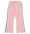 Palm Angels Pink Technical Fabric Trousers With Logo Print In Pink