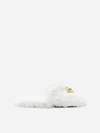 VERSACE FAUX FUR SLIPPERS WITH THREE-DIMENSIONAL JELLYFISH APPLICATION,ZSL000002 ZPL00011Z1001