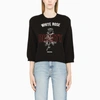 RED VALENTINO BLACK PULLOVER WITH EMBROIDERY,WR3KC08W63H-J-REDV-0NO