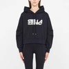 Stella Mccartney Logo Print Jerseysweatshirt Hoodie In Blue