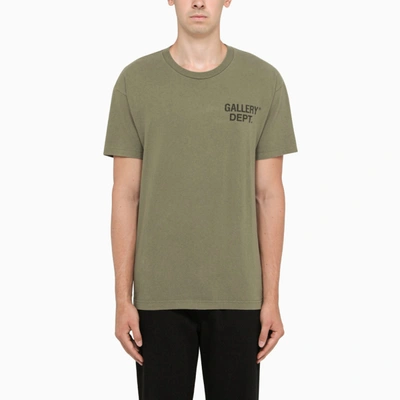 Gallery Dept. Green T-shirt With Black Logo Print
