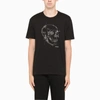 ALEXANDER MCQUEEN BLACK SKULL-PRINT T-SHIRT,666623QRZ7A-J-ALEXQ-0901