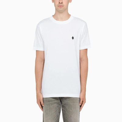 Marcelo Burlon County Of Milan White Logo-embroidery T-shirt