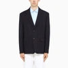 PRADA BLUE STRIPED SINGLE-BREASTED JACKET,UGM1691ZCX-J-PRADA-F0008