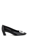 Roger Vivier 45mm Belle Vivier Patent Leather Pumps In Black