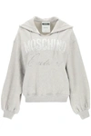 MOSCHINO MOSCHINO COUTURE LOGO EMBELLISHED OVERSIZED HOODIE