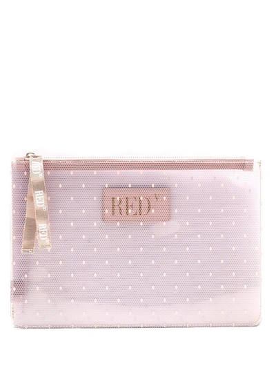 Red Valentino Redvalentino Joy2go Logo Patched Pouch Bag In Pink