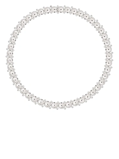 Christofle Perles Sterling Silver Necklace In 银色