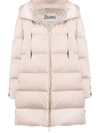 Herno Mid-length Padded Coat In Neutrals