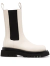 Bottega Veneta The Lug Chunky Sole Boots In White