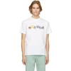 PS BY PAUL SMITH WHITE STAMPS PRINT T-SHIRT