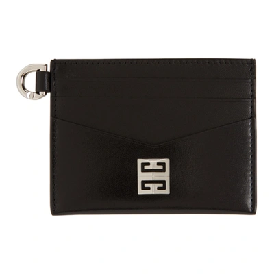 Givenchy Black Calfskin 4g Card Holder In 001 Black