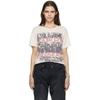 R13 The Clash City Rockers Graphic Print Cotton Cashmere Blend Band T-shirt In Dirty White