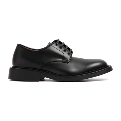 Bottega Veneta The Level Brushed-leather Shoes In Black