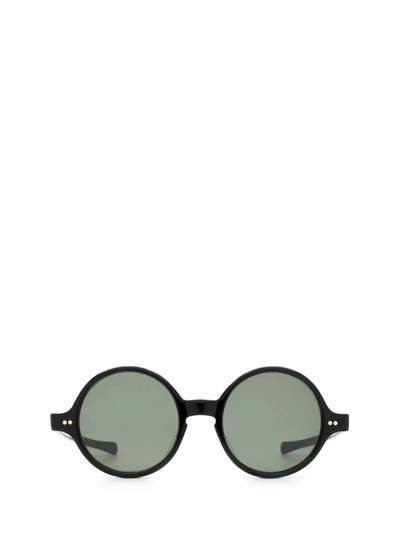 Julius Tart Optical T-round Sun Black Sunglasses