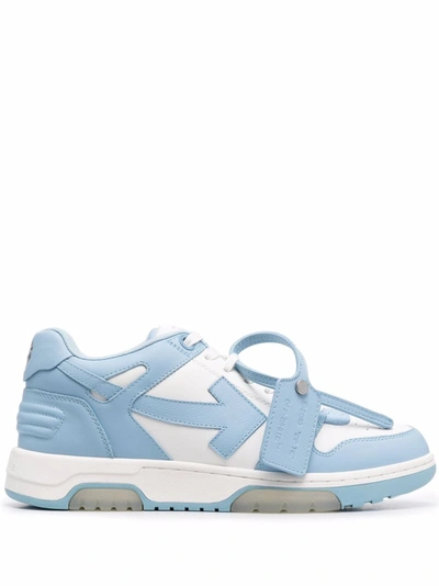 Off-white Ooo Low-top Sneakers In Blue