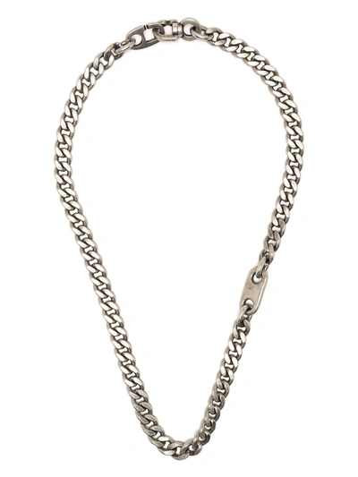 M Cohen Sterling Silver Curba Chain Necklace