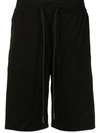 Iceberg Drawstring-waist Track Shorts In Schwarz