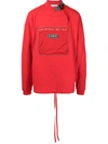 Iceberg Logo-patch Cotton Sweatshirt In Rot
