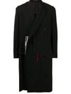 YOHJI YAMAMOTO DECONSTRUCTED LAYERED COAT