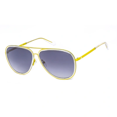 Guess Mens Yellow Aviator/pilot Sunglasses Gu698239c64 In Grey,yellow