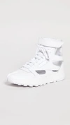 Maison Margiela Mm X Reebok Classic Leather Tabi High-top Sneakers In White