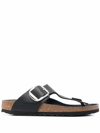 Birkenstock Gizeh Big Buckle Slide Sandal In Black