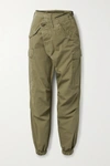 R13 CROSSOVER COTTON-RIPSTOP TAPERED CARGO trousers