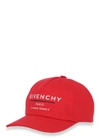Givenchy Kids' Logo Cotton Gabardine Baseball Hat In Red