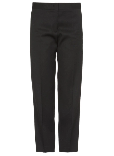 Jil Sander High Waisted Cropped Pants In Brown