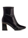 Tory Burch Gigi Ankle Boot In Black Patent Leather In Black