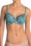 Wacoal Embrace Lace Underwire Contour Bra In Bristol Blue Multi