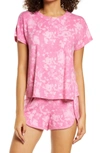 Bp. Sleepy Day Short Pajamas In Pink Ibis Soft Splash