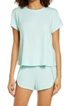 Bp. Sleepy Day Short Pajamas In Green Yucca Marl