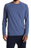 Rhone Reign Long Sleeve Performance T-shirt In Bijou Blue