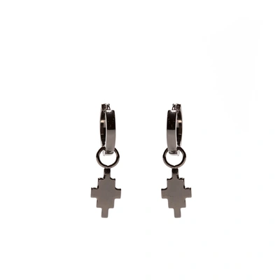 Marcelo Burlon County Of Milan Cross Pendant Earrings In Black