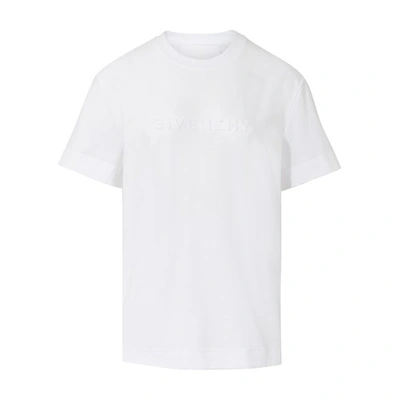 Givenchy Short Sleeve T-shirt In Optic White